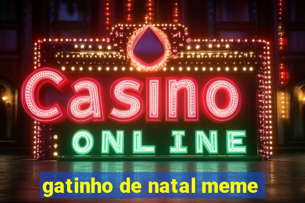 gatinho de natal meme