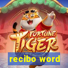 recibo word