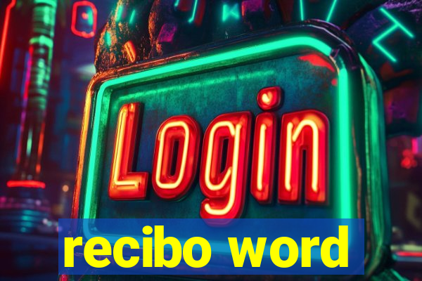 recibo word