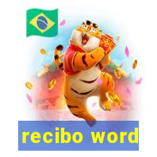 recibo word