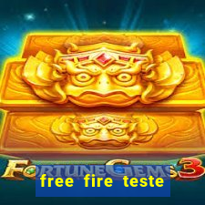 free fire teste grátis jogar agora