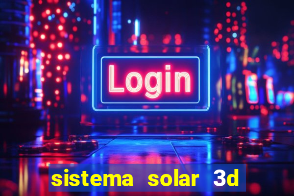 sistema solar 3d em movimento